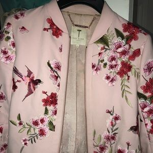 Ted baker pink bomber jacket